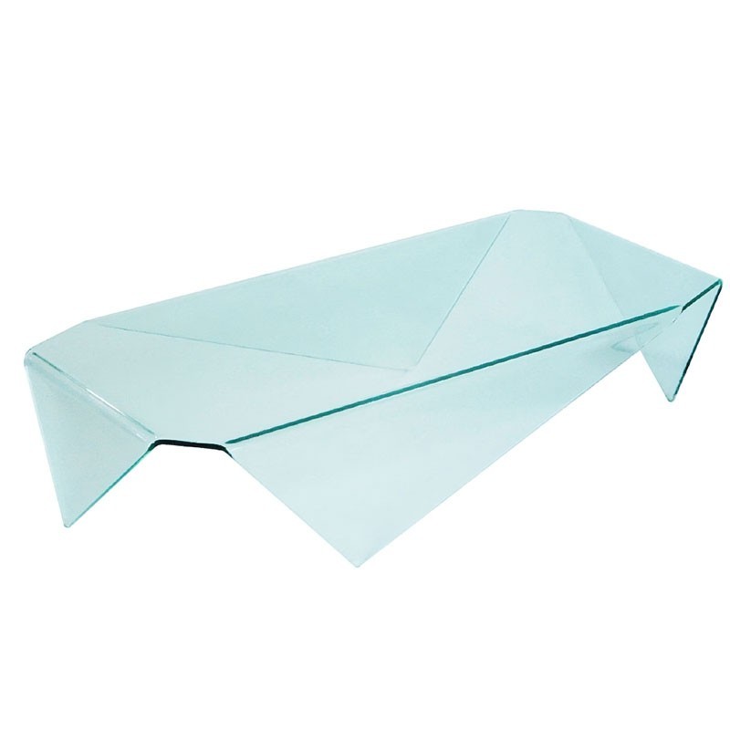 Table basse EASY rectanglulaire verre incolore Table basse EASY rectanglulaire verre incolore