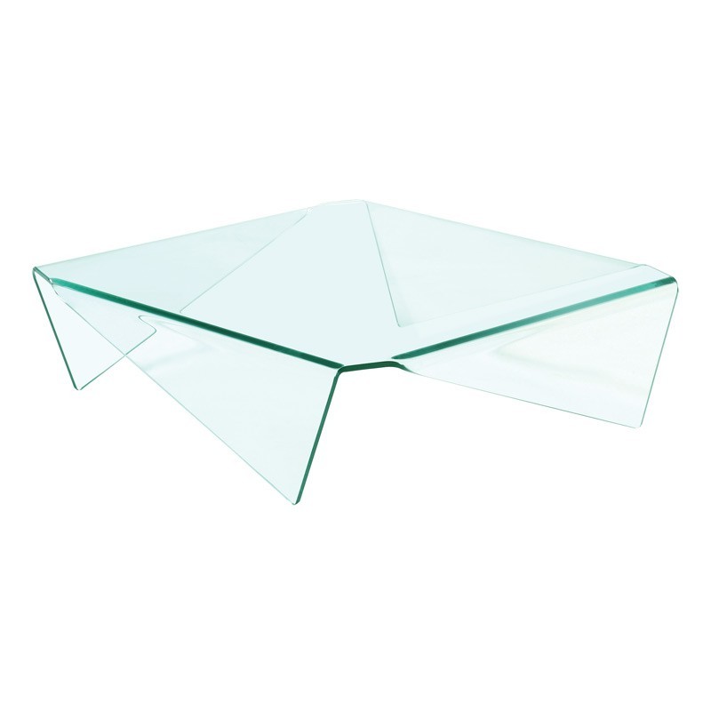 Table basse EASY carrée verre incolore Table basse EASY carrée verre incolore