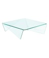 Table basse EASY carrée verre incolore Table basse EASY carrée verre incolore