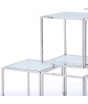 Étagères MODULO Inox verre complète Étagères MODULO Inox verre complète