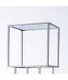 Étagère MODULO Inox verre 1 pièce Étagère MODULO Inox verre 1 pièce