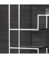 Étagère ATLAS Design Géométrique Inox et Verre Étagère ATLAS Design Géométrique Inox et Verre