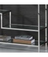Étagère ATLAS Design Géométrique Inox et Verre Étagère ATLAS Design Géométrique Inox et Verre