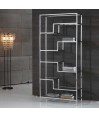 Étagère ATLAS Design Géométrique Inox et Verre Étagère ATLAS Design Géométrique Inox et Verre