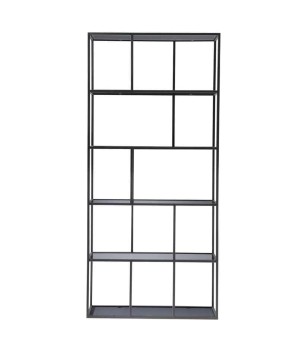 Etagère VISTA Grand modèle verre fume détail design industriel esprit loft