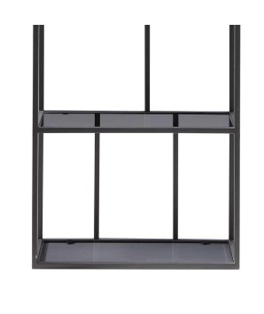 Etagère VISTA petit modèle verre fume design industriel esprit loft