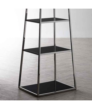 Étagère SHARD pyramidale verre noir