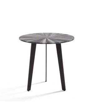 coin canapé RUMBA plateau céramique bois grise pied métal design organique