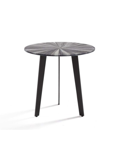 coin canapé RUMBA plateau céramique bois grise pied métal design organique