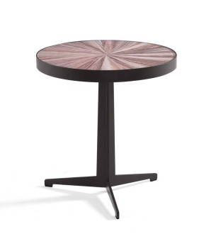coin canapé SAMBA plateau céramique bois grise design graphique organique pied métal