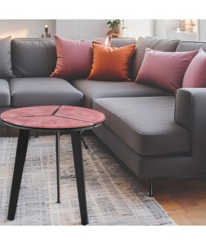 Coin canapé PASEO Rose design Minimalisme Géométrique