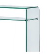 Console design en verre incolore ECO 2