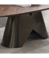 Table repas CRISTINA sculpturale effet bois pour 12 personnes Table repas CRISTINA sculpturale effet bois pour 12 personnes