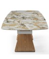 Table repas WENDY Golden stone extensible 12 personnes Table repas WENDY Golden stone extensible 12 personnes