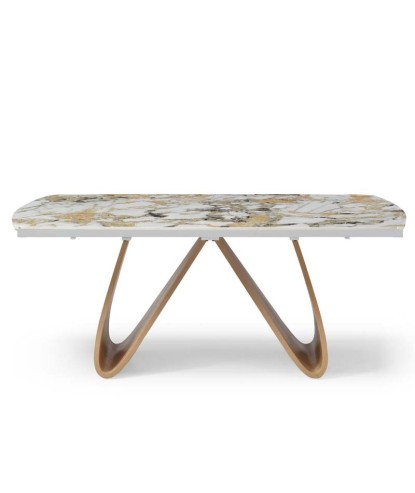 Table repas WENDY Golden stone extensible 12 personnes