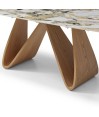 Table repas WENDY Golden stone extensible 12 personnes Table repas WENDY Golden stone extensible 12 personnes