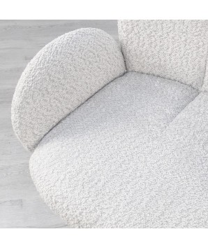 chaise pivotantes EMILIA Modernisme réinterprété détail tissu beige