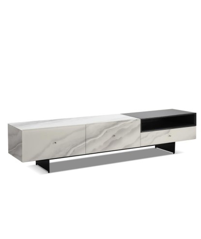 Meuble TV ANGLET rectangulaire pierre de jade