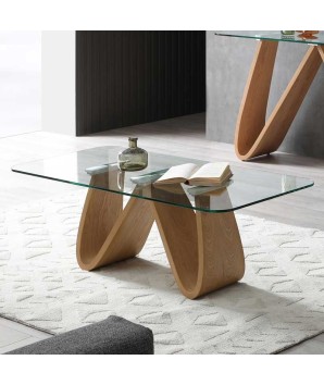 Table basse WENDY Hêtre Design Modernisme Organique