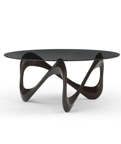 Table basse ronde ONTARIO design Mid-Century Modern