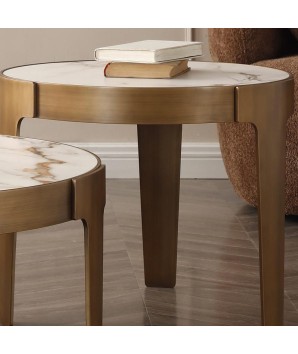 Coin canapé MAELYS Bronze Design glamour subtil