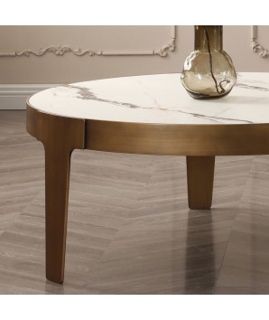 Table basse MAELYS Bronze Design glamour subtil