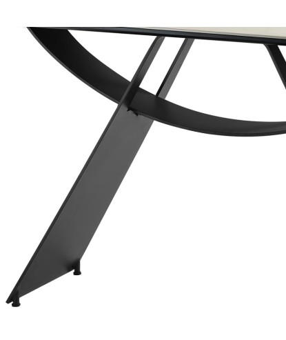 Console JEANNE Design sculptural céramique Arabescato