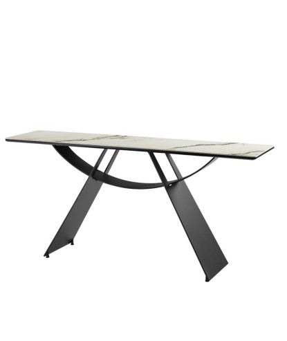 console Design sculptural JEANNE plateau marbre pied métal design