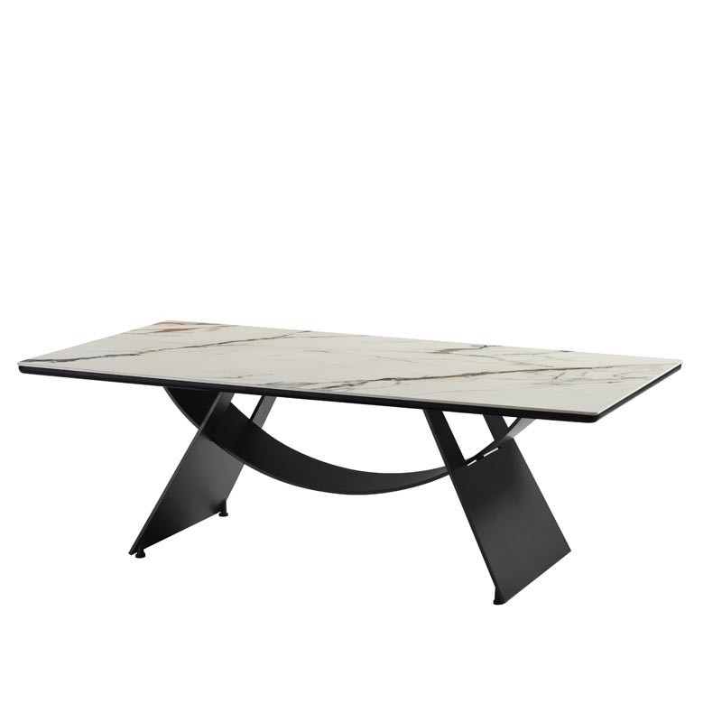 Table basse JEANNE Design sculptural céramique Arabescato Table basse JEANNE Design sculptural céramique Arabescato