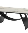 Table basse JEANNE Design sculptural céramique Arabescato Table basse JEANNE Design sculptural céramique Arabescato