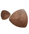 Table basse triangulaire OSLO effet Noyer Table basse triangulaire OSLO effet Noyer