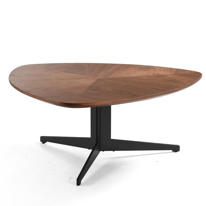 Table basse triangulaire OSLO effet Noyer Table basse triangulaire OSLO effet Noyer