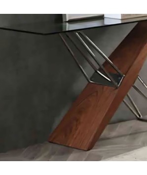 Console FELICIA Noyer Inox Design fusion
