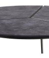 Grande Table basse ronde PASEO plateau verre design organique Grande Table basse ronde PASEO plateau verre design organique
