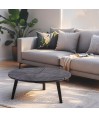 Grande Table basse ronde PASEO plateau verre design organique Grande Table basse ronde PASEO plateau verre design organique