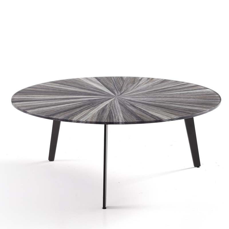 Table basse ronde RUMBA design organique Bois Grisé - Grand modèle Table basse ronde RUMBA design organique Bois Grisé - Grand modèle