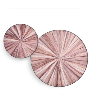 table basse coin canapé SAMBA plateau céramique bois grise design graphique organique pied métal vue dessus