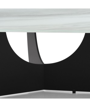 Table basse ANGLET – Verre Jade design contemporain