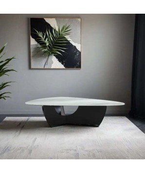 Table basse contemporaine ronde ANGLET Jade