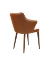 Lot de 2 fauteuils ANGELA tissu Beige-Moka Lot de 2 fauteuils ANGELA tissu Beige-Moka