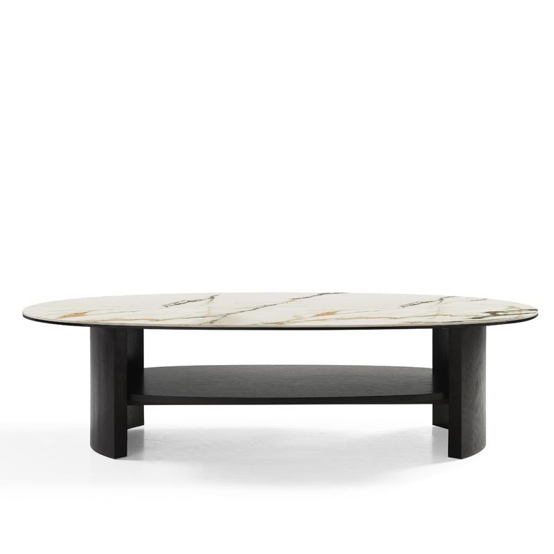 Table basse MONCEAU céramique Golden stone