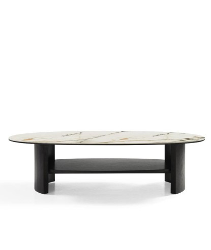 Table basse MONCEAU céramique Golden stone