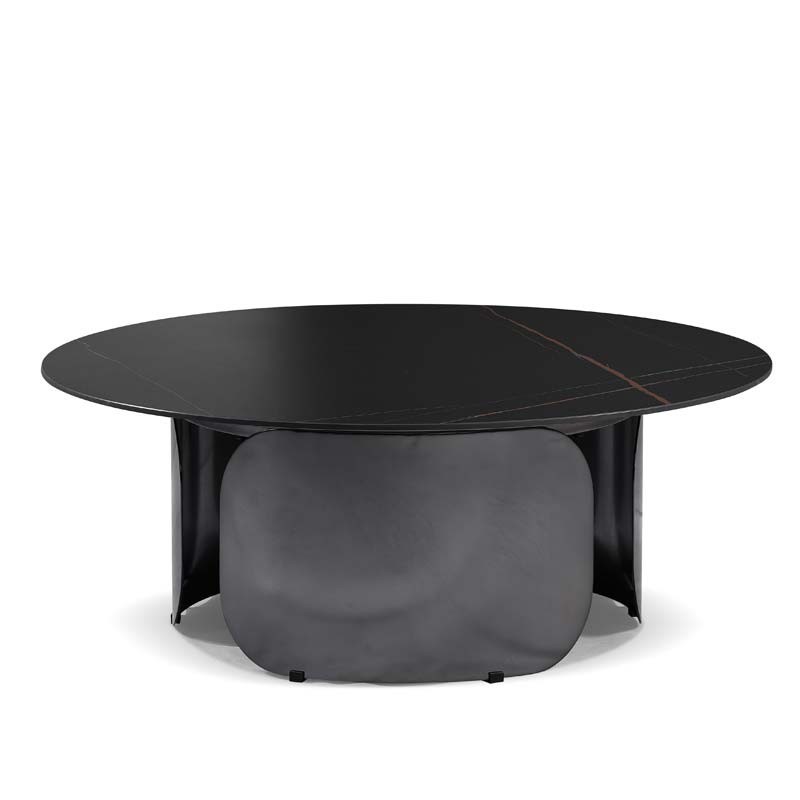 Table basse MALDIVES céramique Jade Noir/Or Table basse MALDIVES céramique Jade Noir/Or