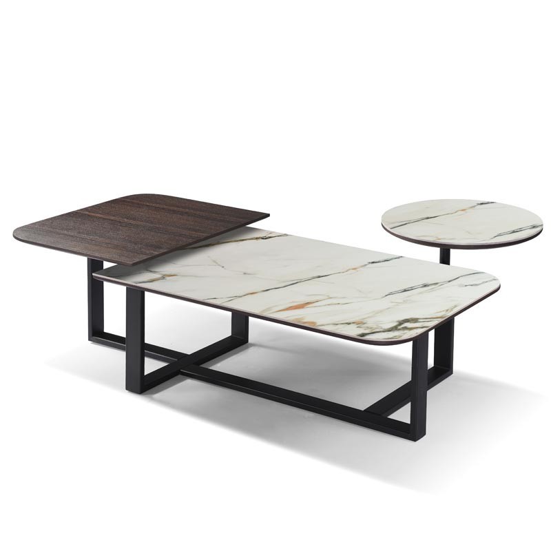 Table basse DIVINE céramique Golden stone