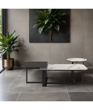 Table basse DIVINE céramique Golden stone