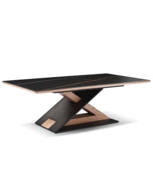 Table basse ALLIAGE Chêne céramique Jade