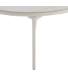Table basse DISKO plateau pivotant céramique Jade Blanche/Or