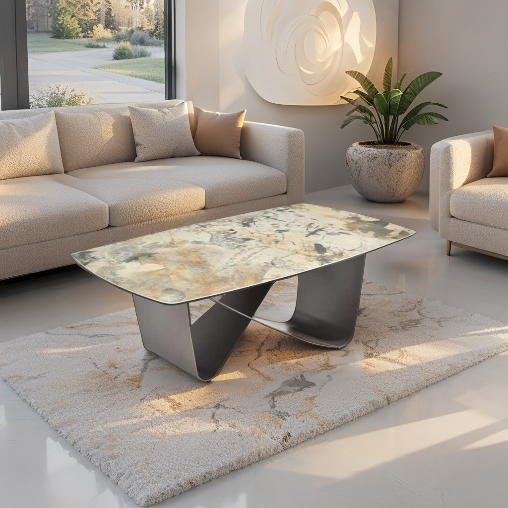 table basse futuriste Omega ceramique lezzia