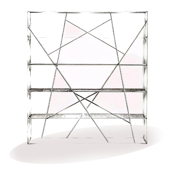 gamme debibliothèque et étagère design