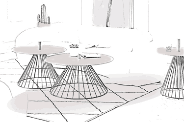 gamme de tables basses modernes pour salon